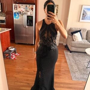 Elegant Black Lace Evening Gown -NWT!!!
